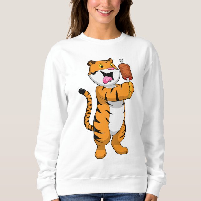 Tiger with Meat Sweatshirt (Front)