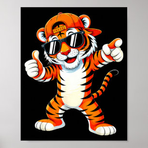 Tiger with sunglasses tiger animal tiger men women poster