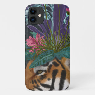 Tiger with Tropical Headpiece Case-Mate iPhone Case