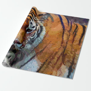 Tiger wrapping paper