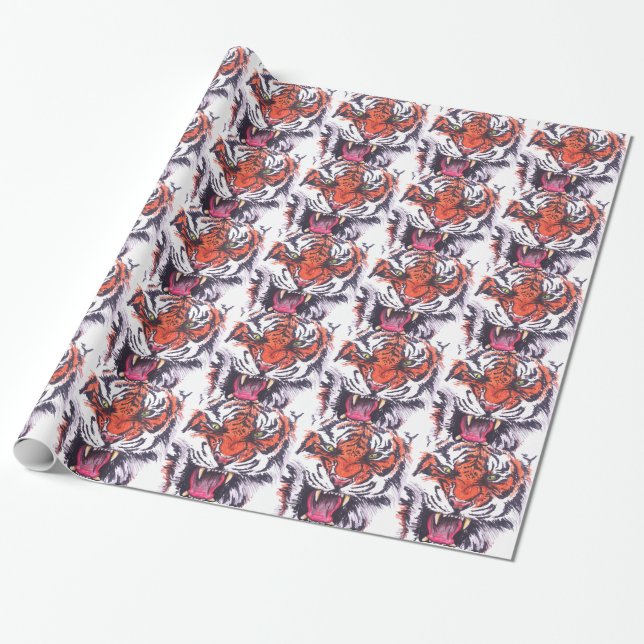 TIGER WRAPPING PAPER (Unrolled)