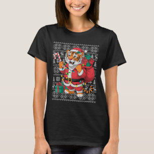 Tiger Xmas Sweater Style Ugly Santa Bengal Tiger C