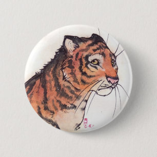 tigerfuudo 6 cm round badge
