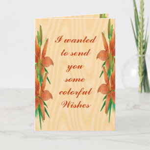 Tigerlily Bday-customise any occasion Card