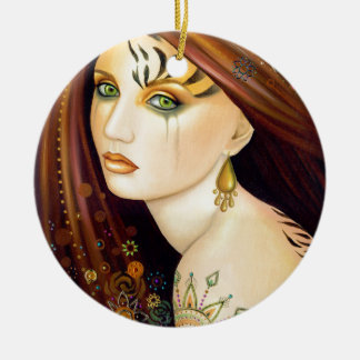 Tigerlily Ceramic Tree Decoration