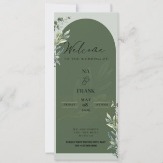 TigerNa Elegant Floral Wedding Invitation