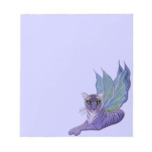 Tigerpixie Fairy Tiger Fantasy Cat Art Notepad