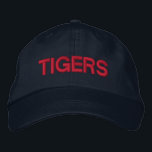 Tigers Adjustable Cap<br><div class="desc">Support your favourite team with this cap. Text is customisable,  so you can substitute your favourite team name in place of "Tigers". Choose from a variety of stitch colours.</div>