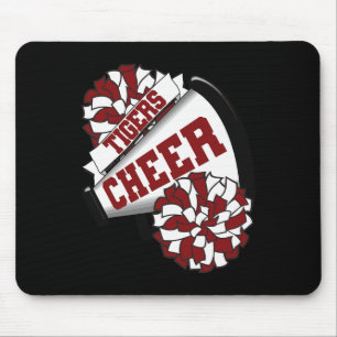 Tigers Cheer Ck To School Cheerleading Spirit M Mouse Pad