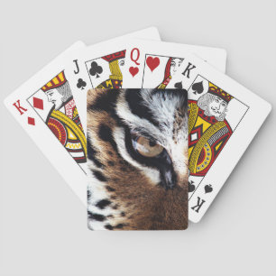 Tiger's eye playing cards