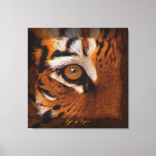 Tiger's Eye Wildlife Supporter Art on Canvas Print
