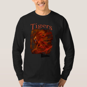 Tigers Face Sports Football Baseball Basketball Gr T-Shirt