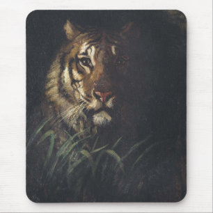 Tiger's Head (by Abott Handerson Thayer) Mouse Pad