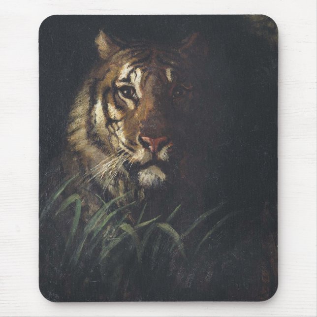 Tiger's Head (by Abott Handerson Thayer) Mouse Pad (Front)