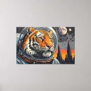 TIGERS IN SPACE-2 CANVAS PRINT