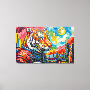 TIGERS IN SPACE-6 CANVAS PRINT