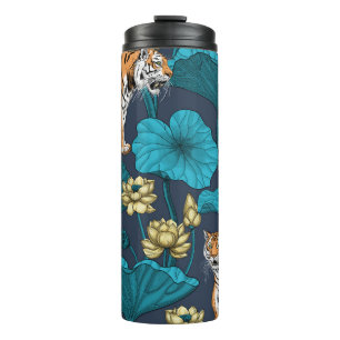 Tigers in the yellow lotus pond thermal tumbler