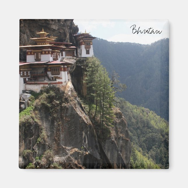 tiger's nest bhutan magnet (Front)