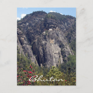 tiger's nest cliff monastery postcard