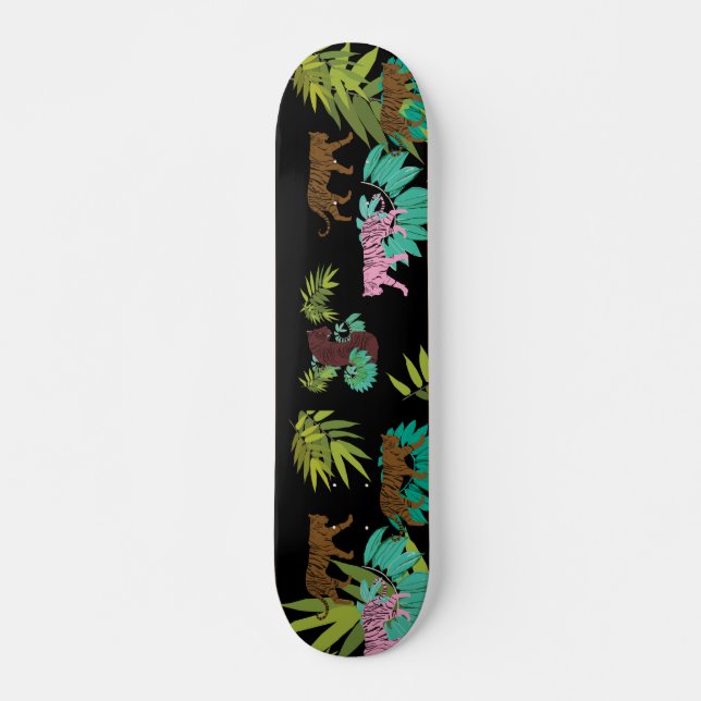 Tigers Pattern Skateboard (Front)