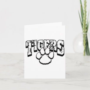 Tigers School Spirit Back To School B Card