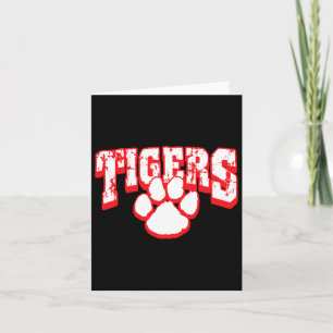 Tigers School Spirit Back To School R Card