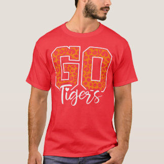 Tigers School Sports Faneam Spirit Mascot Cute Hea T-Shirt