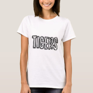 Tigers Swash School Spirit Orange Black Footll Spo T-Shirt