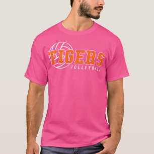 Tigers Volleyball Team Tiger Mascot Sport Idea T-Shirt