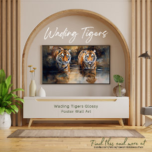 Tigers Wall Art Glossy Poster