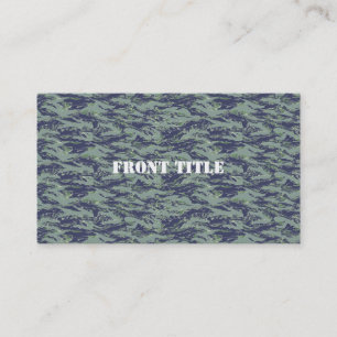 Tigerstripe Olive Green Camouflage Business Card