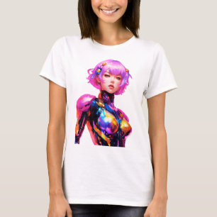 Tight space suit worn by a woman T-Shirt
