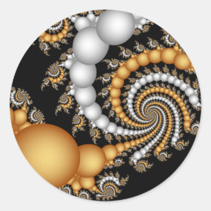Tight Squeez- Fractal Art Classic Round Sticker