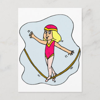 Tightrope Walker Postcard