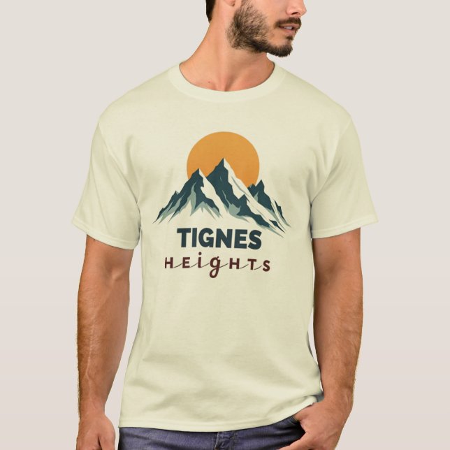 Tignes Heights Mountain T-Shirt (Front)