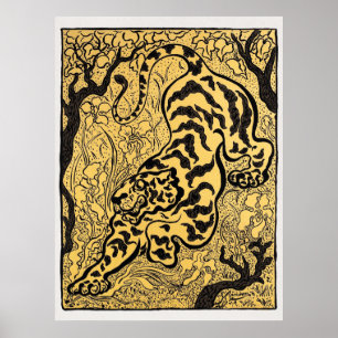 Tigre dans les jungles (Tiger in the Jungle) (1893 Poster