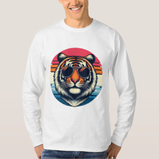 Tigre Vintage Sleeve Sleeve Sweat T-Shirt