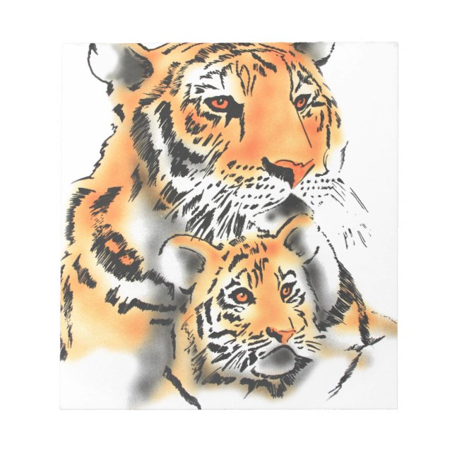 Tigress and Cub Notepad (Front)