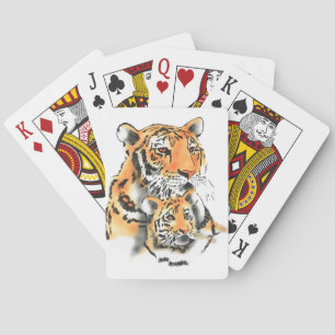 Tigress and Cub Playing Cards