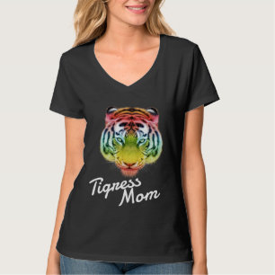 Tigress Mom Rainbow Tiger T-Shirt