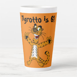 Tigrotto is 6 Birthday Boy Latte Mug