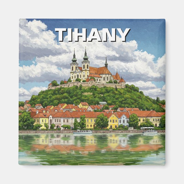 Tihany Hungary Travel Magnet (Front)