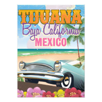 Tijuana Baja California Mexico travel poster