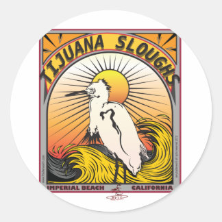 TIJUANA SLOUGHS CLASSIC ROUND STICKER