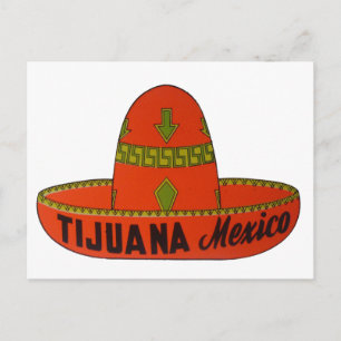 Tijuana Travel Sticker Postcard