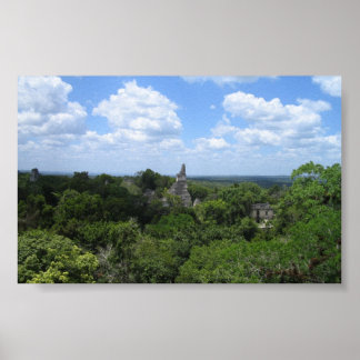 Tikal from Temple V Poster