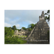 Tikal Guatemala Maya Temple View Postcard