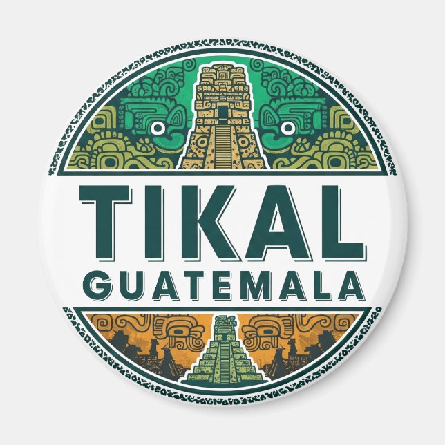 Tikal Guatemala Travel Magnet (Front)