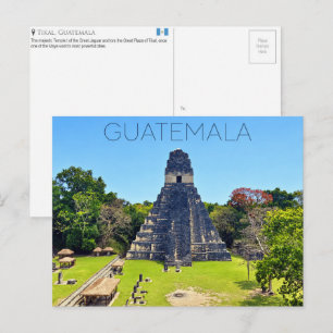 Tikal, Guatemala Travel Postcard