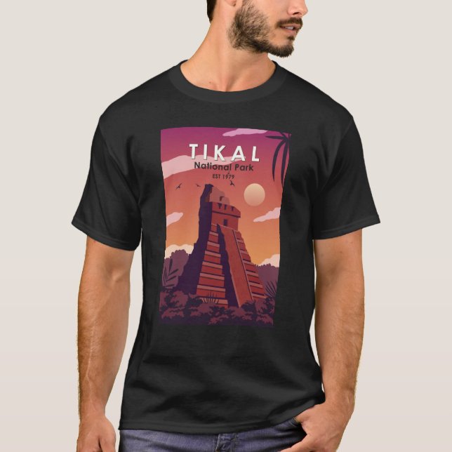 Tikal National Park Guatemala Vintage T-Shirt (Front)